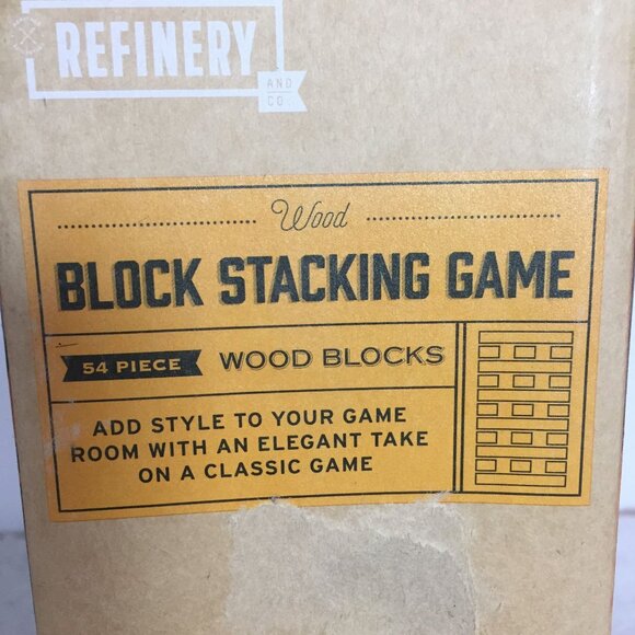 Refinery & Co. Wood Block Stacking Game Set 54 Piece - Picture 3 of 10
